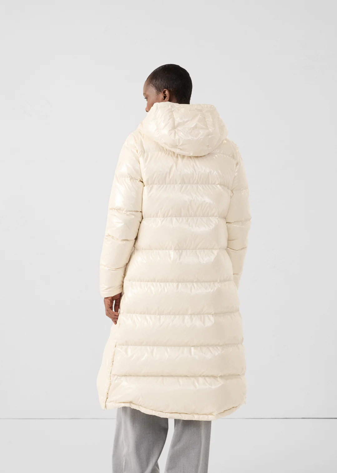 Chaqueta-Karachi-Grand-Frio-Jott 3 Chaqueta capucha pelo Jott de pluma Mujer GRAN FRÍO KARACHI FW24WPAR53-90H Naturel -blanco roto