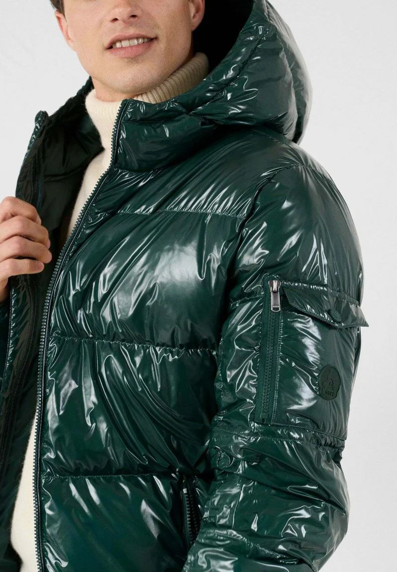 Jott Java Chaqueta capucha Jott de plumas pato Mixto GRAN FRÍO Java FW23MJAC350- 20V Deep Forest- verde Laquee