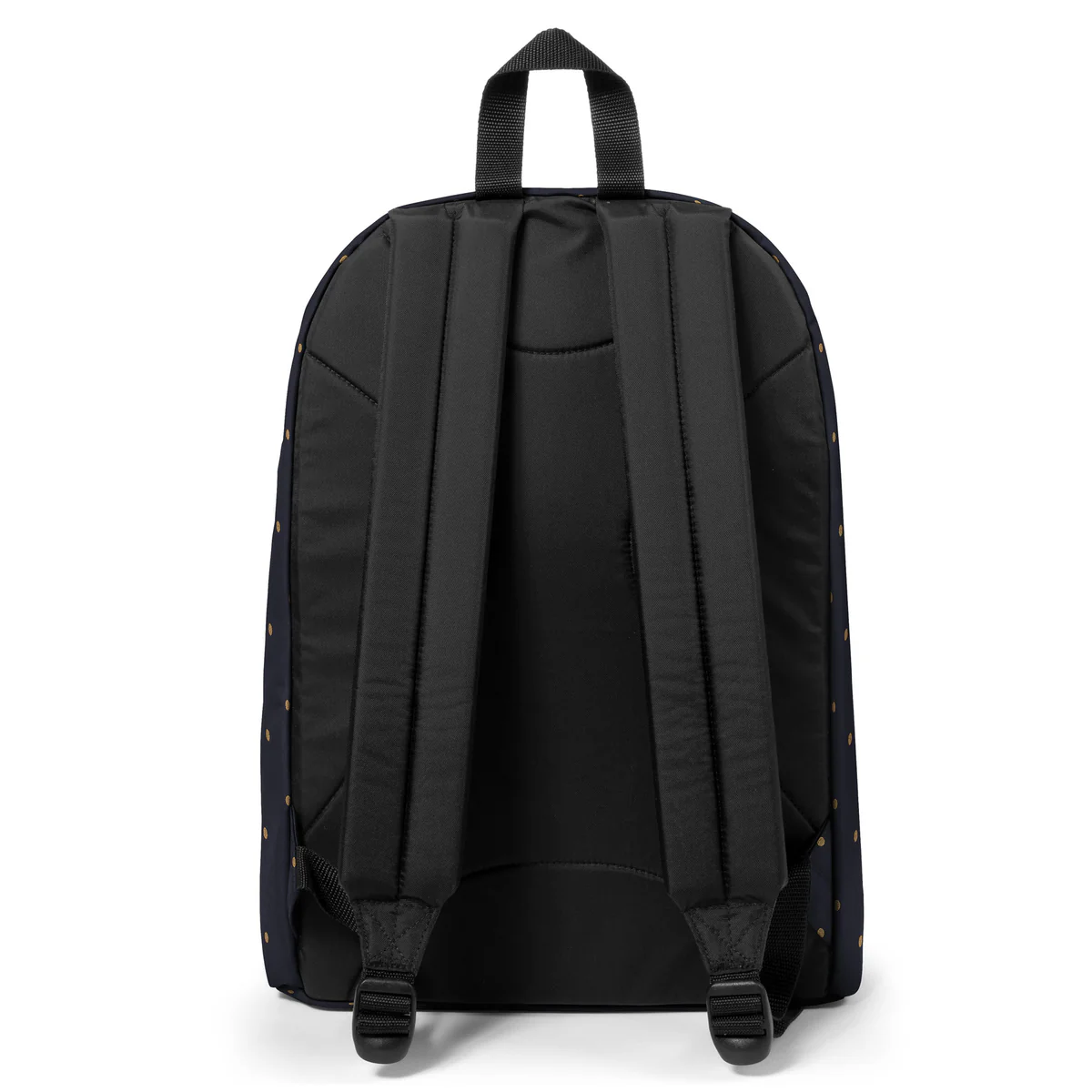 Mochila-office-Eastpak 2 MOCHILA EASTPAK Out Of Office 27 l EK000767 6W4 DOTSMARINE GOLD azul marino y topos