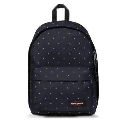 MOCHILA EASTPAK Out Of Office 27 l EK000767 6W4 DOTSMARINE GOLD azul marino y topos