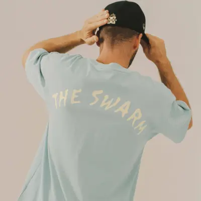 Camiseta GRIMEY manga corta GA762-BLU-FW25 the swarm DC SHOES BLUE-azul