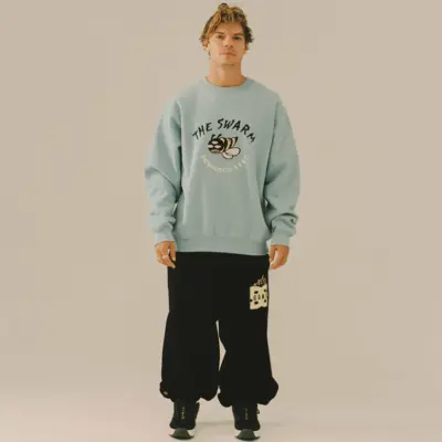 SUDADERA con cuello redondo GRIMEY The Swarm Dc Shoes X Blue GSW636 W25-azul