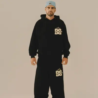 SUDADERA con capucha GRIMEY The Swarm Dc Shoes Boxy GCH635 Black-negro