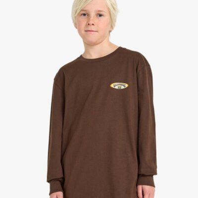 Camiseta BILLABONG para hombre manga corta ORBIT ARCH LS ref-EBYZT00369 marrón