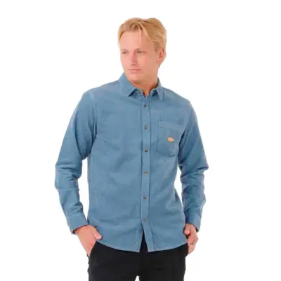 Camisa RIP CURL de Manga Larga pana Hombre 039MSH classic surf cord azul