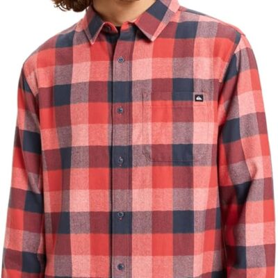 Camisa QUIKSILVER de franela manga Larga ref-EQYWT04642 (MMZ1) cuadros rojo y negro