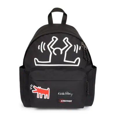 MOCHILA EASTPAK Day Pak'r 24l EK0A5BG4 6Z4 KEITHHARINGPATC -Negro dibujo gráfico