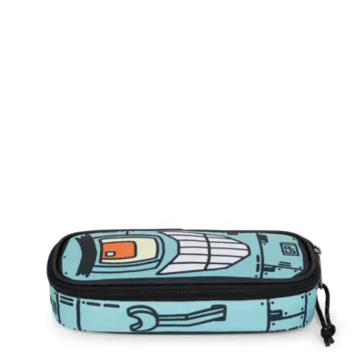 Estuche Eastpak escolar plumier oval EK000717 E0F PLANKTON edición especial bob esponja