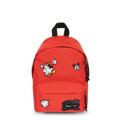 MOCHILA EASTPAK Orbit XS 10 litros Mod. pequeño EK043D0M MICKEY PATCH rojo con parches