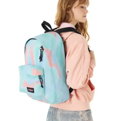 MOCHILA EASTPAK Out Of Office 27 L con bolsillo ordenador EK7672O7 B0W Sparkly Gradient tie dye purpurina